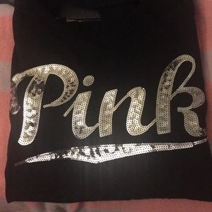 Open back PINK BLING TEE